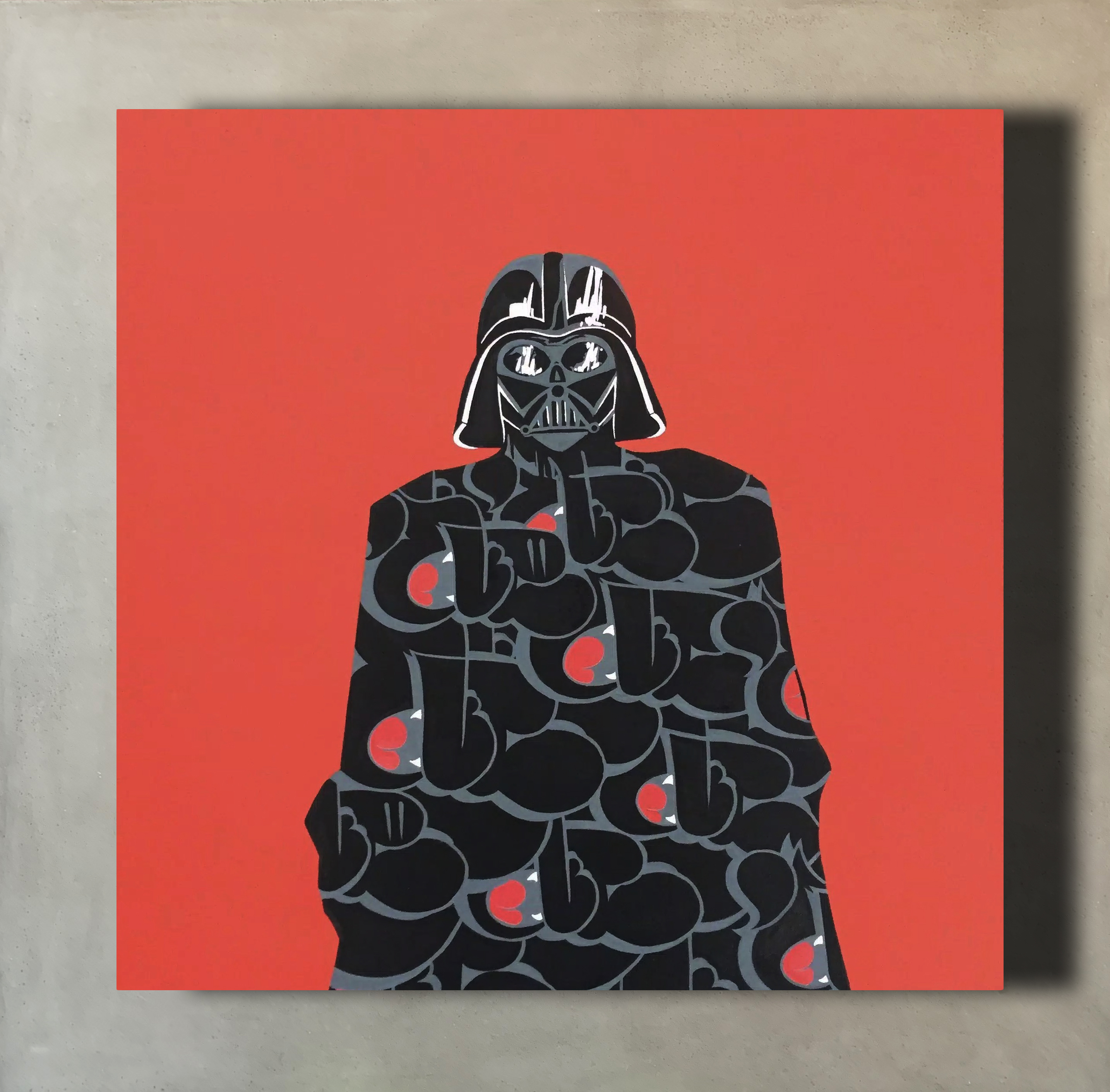 Darth Vader x Nover, 24x24" Acrylic on Canvas, 2016.