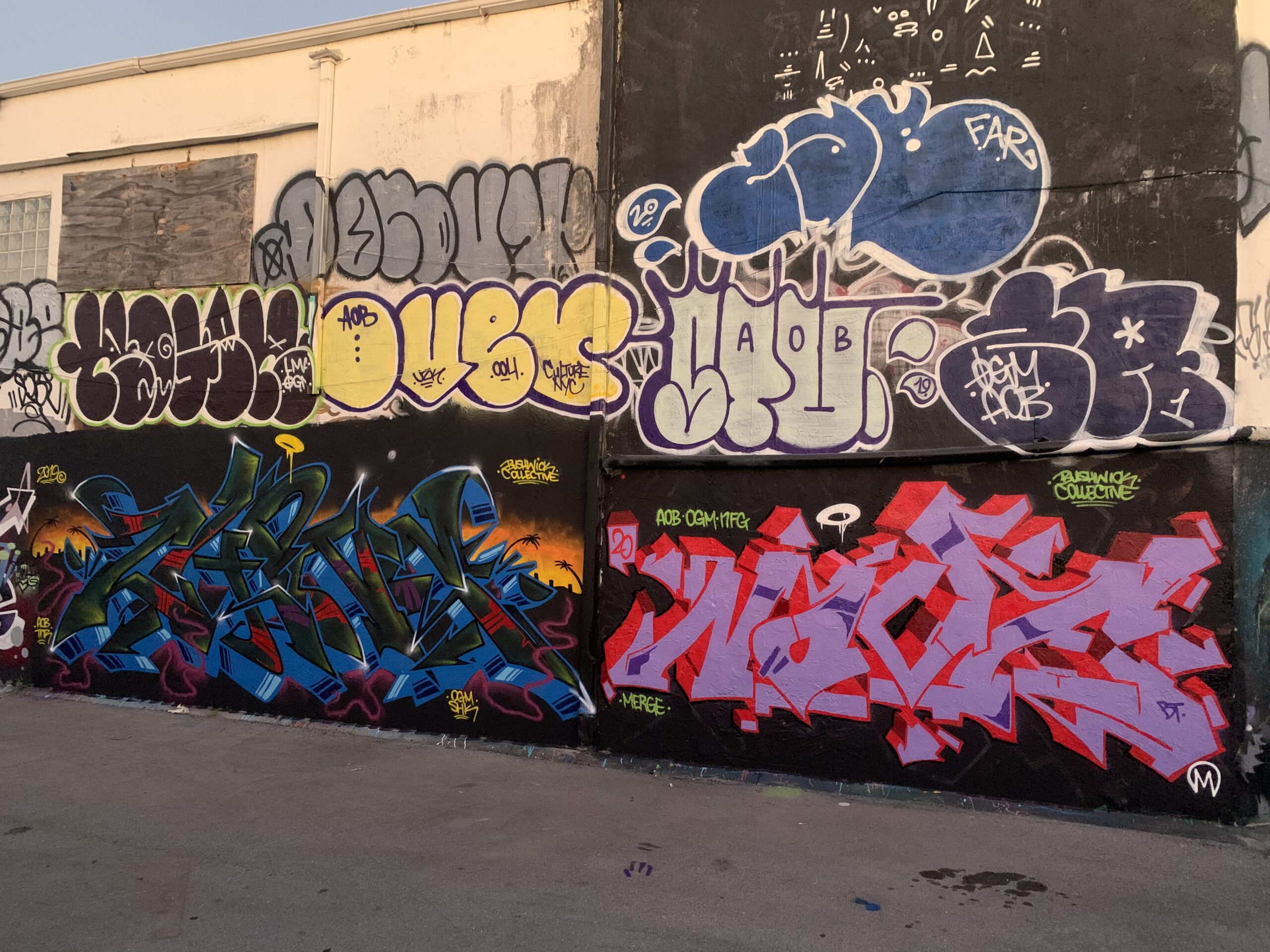 AOB in Miami, Wynwood Walls during Art Basel, Florida. 2019.